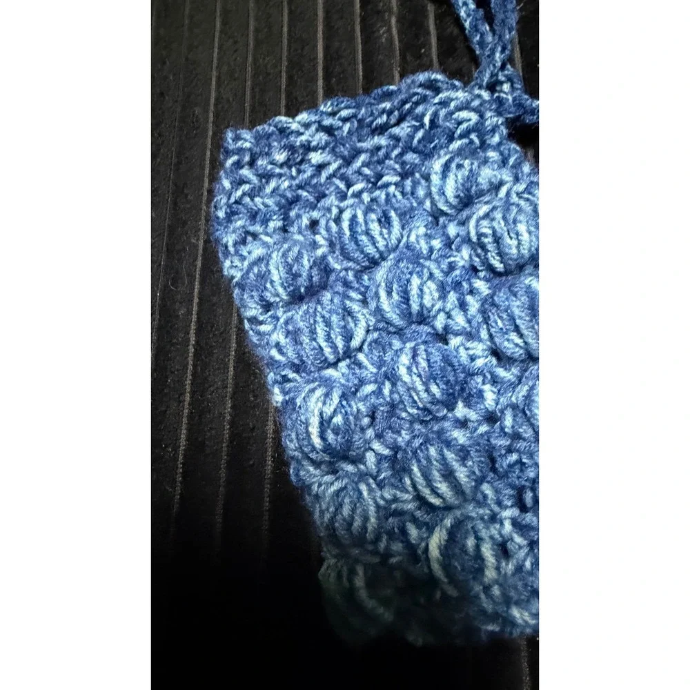 Handmade Crochet Soap Saver Pouch Bobble Body Scrubber Soap Holder Massaging